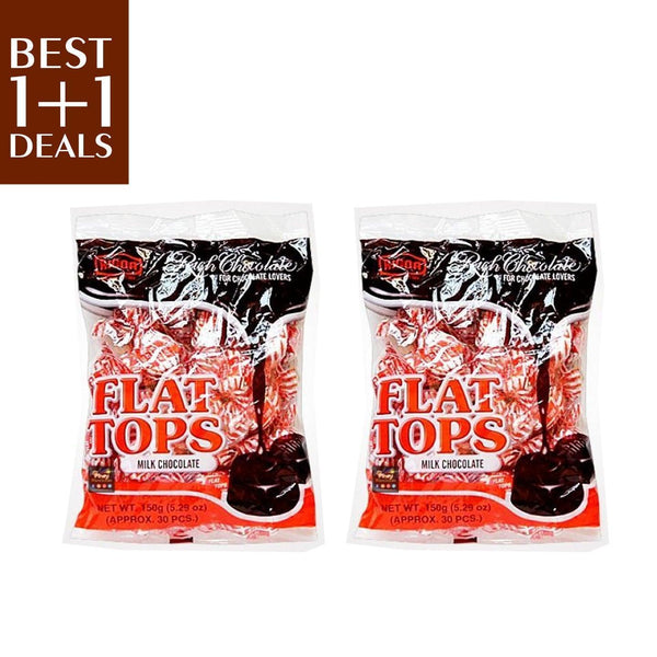 Flat Tops Milk Chocolate - 2×30pcs Pack (Offer)