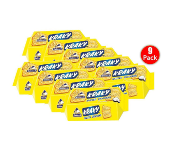 Kraky Salted Crackers 90g – Deemah X 9 Pcs