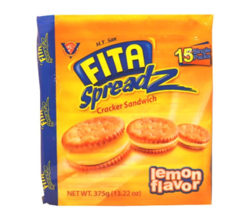 M.Y. San Fita Spreadz Cracker Sandwich, Lemon Flavor 375g