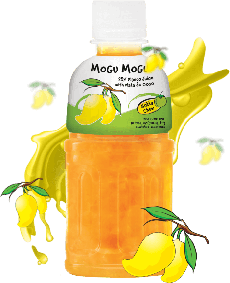 Mogu Mogu Mango Juice With Nata De Coco - 320ml