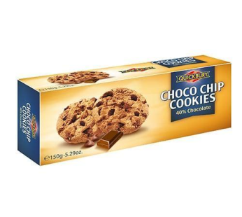 Quickbury Choco Chip Cookies Sugarfree 150g