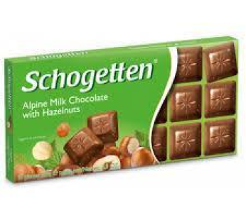 Schogetten Alpine Milk Chocolate with Hazelnuts (German) 100g