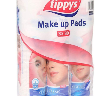 Tippys Cottoness Round Facial Cotton Pads 3 x 80Pads (Offer)