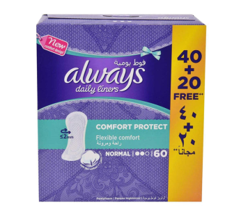 Always Daily Liners Comfort Protect Normal 60