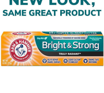 ARM & HAMMER Bright & Strong Truly Radiant Toothpaste – 121g