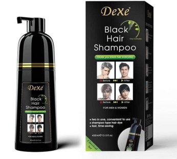 Dexe Black Hair Shampoo Instant Hair Blackening Dye – 400 ML
