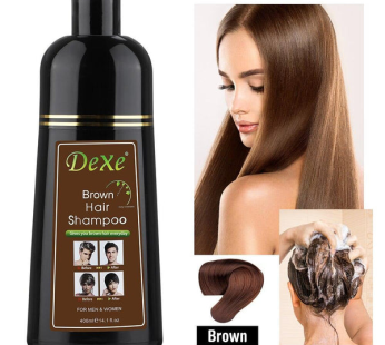 Dexe Brown Hair Shampoo Instant Hair Dye – 400 ML