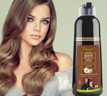 Disaar Organic Brown Hair Care Dye Shampoo 400ml – Brown Color