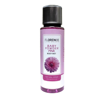 Florence Baby Powder Pink Body Mist Natural Spray – 250ml
