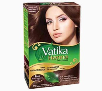 Vatika Henna Hair Colour Natural Brown 4